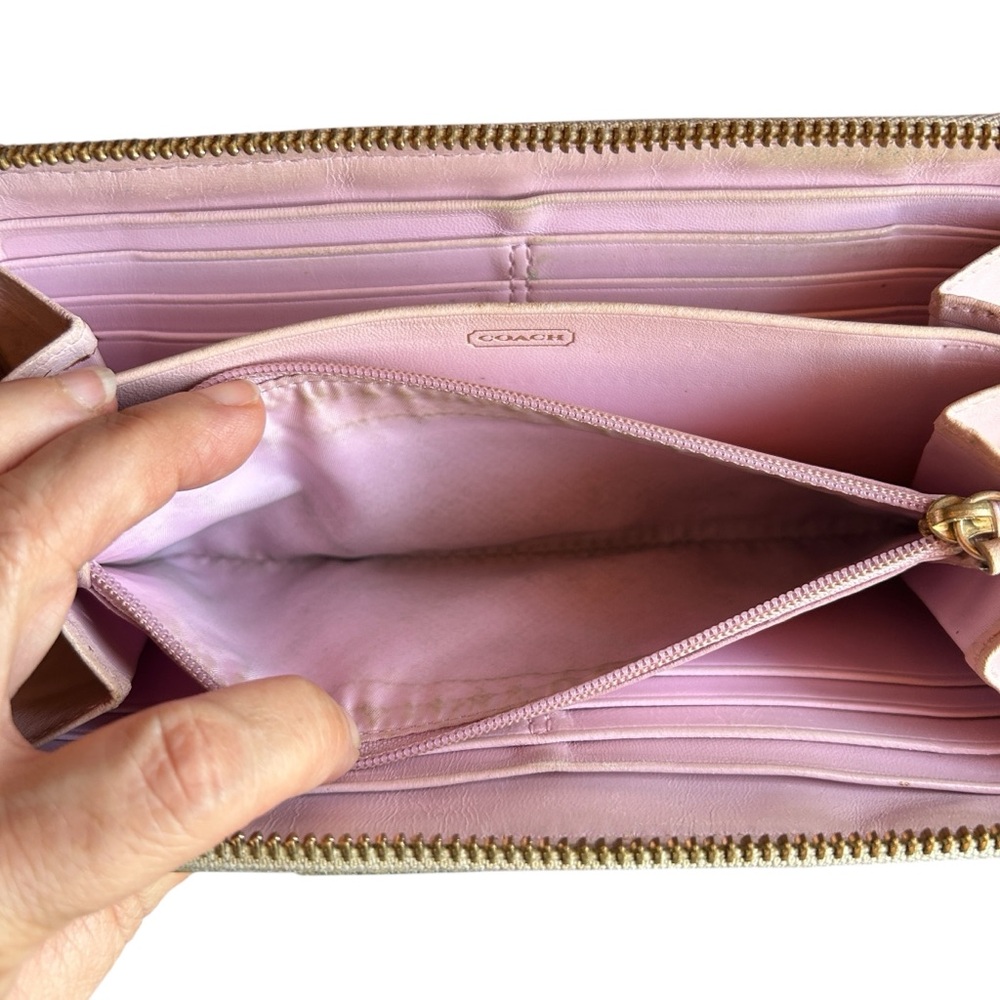 Coach Python Embossed Genuine Leather Accordian W… - image 10